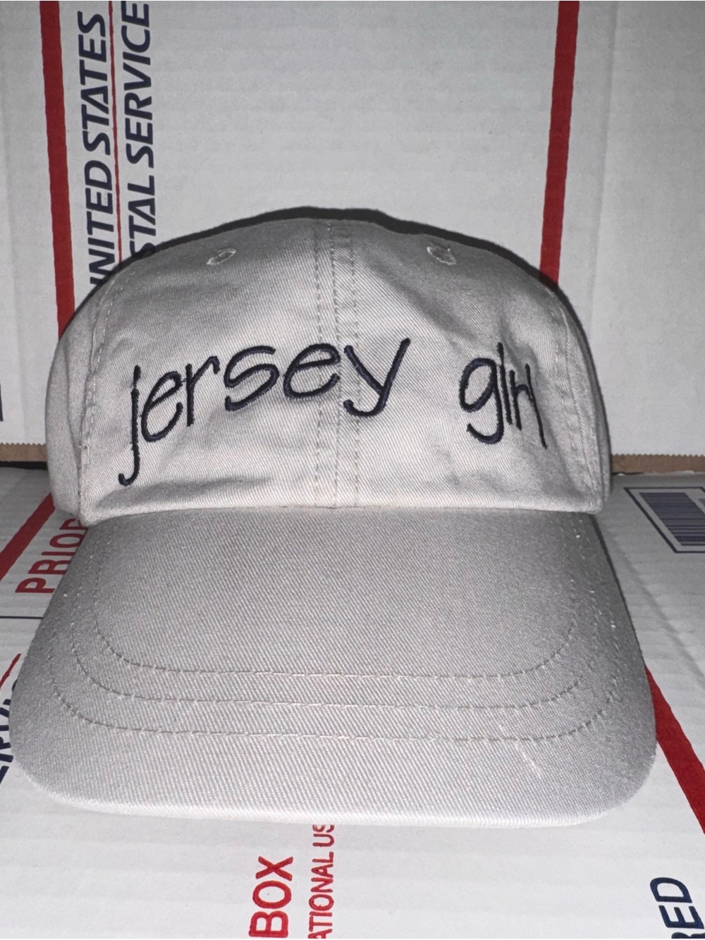 Jersey Girl 👧 Embroidered grey Baseball ⚾️ Cap 🧢 dad hat Vtg retro Headshots